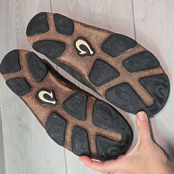 Olukai Mens Moloa Leather Loafer Slip on shoes sz 10 - Picture 12 of 12